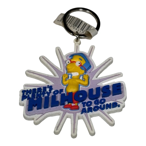 Universal Studios The Simpsons “Plenty of Milhouse To Go Around” Keychain - Picture 1 of 1